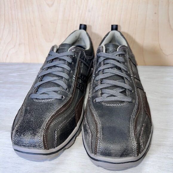 Skechers Montz Reyvon Relaxed Fit Memory Foam Brown Men's 10.5 - Picture 3 of 11